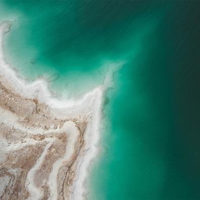 Aerial view of the Dead Sea
